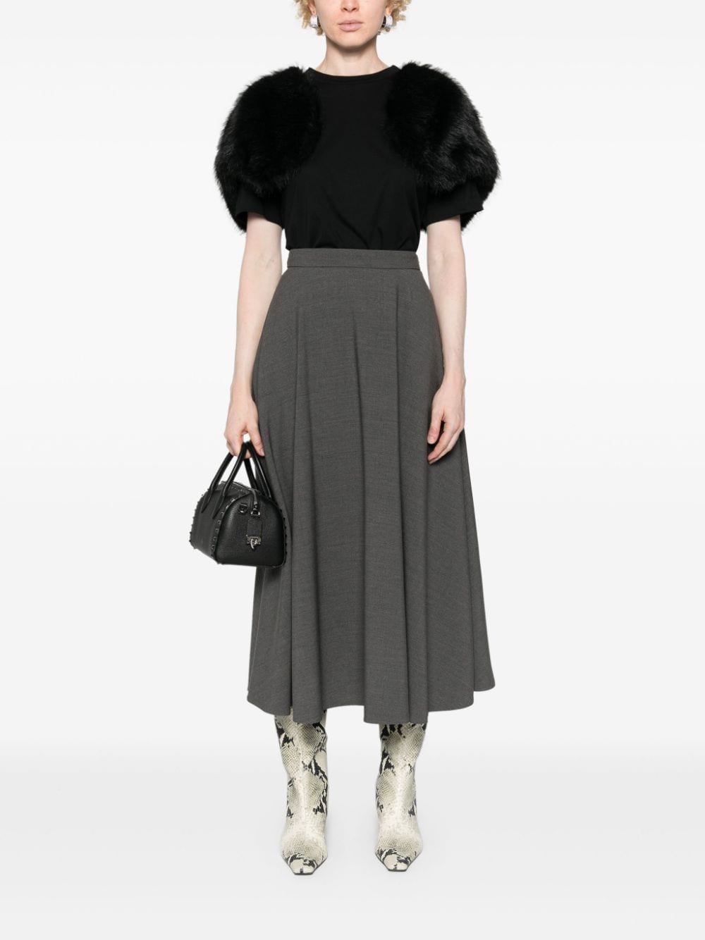 Valentino Skirts Grey - VivaceVenus