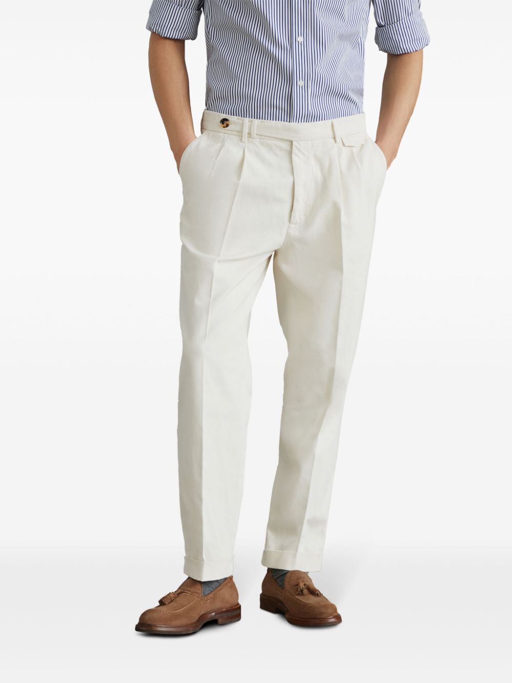 Brunello Cucinelli Trousers Cream - VivaceVenus