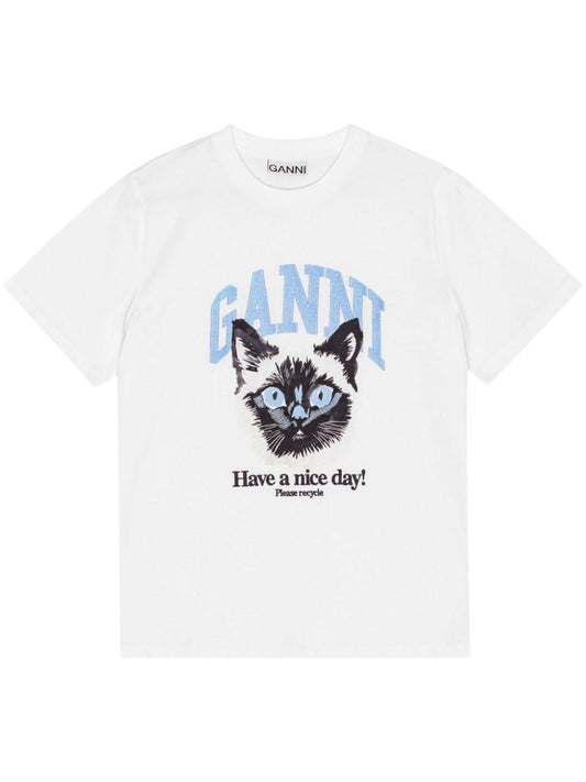 GANNI T-shirts and Polos White - VivaceVenus