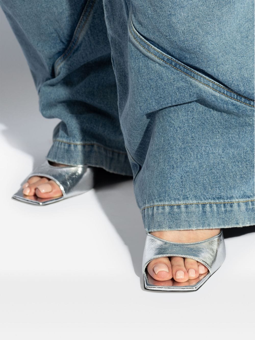 The Attico Sandals Silver - VivaceVenus