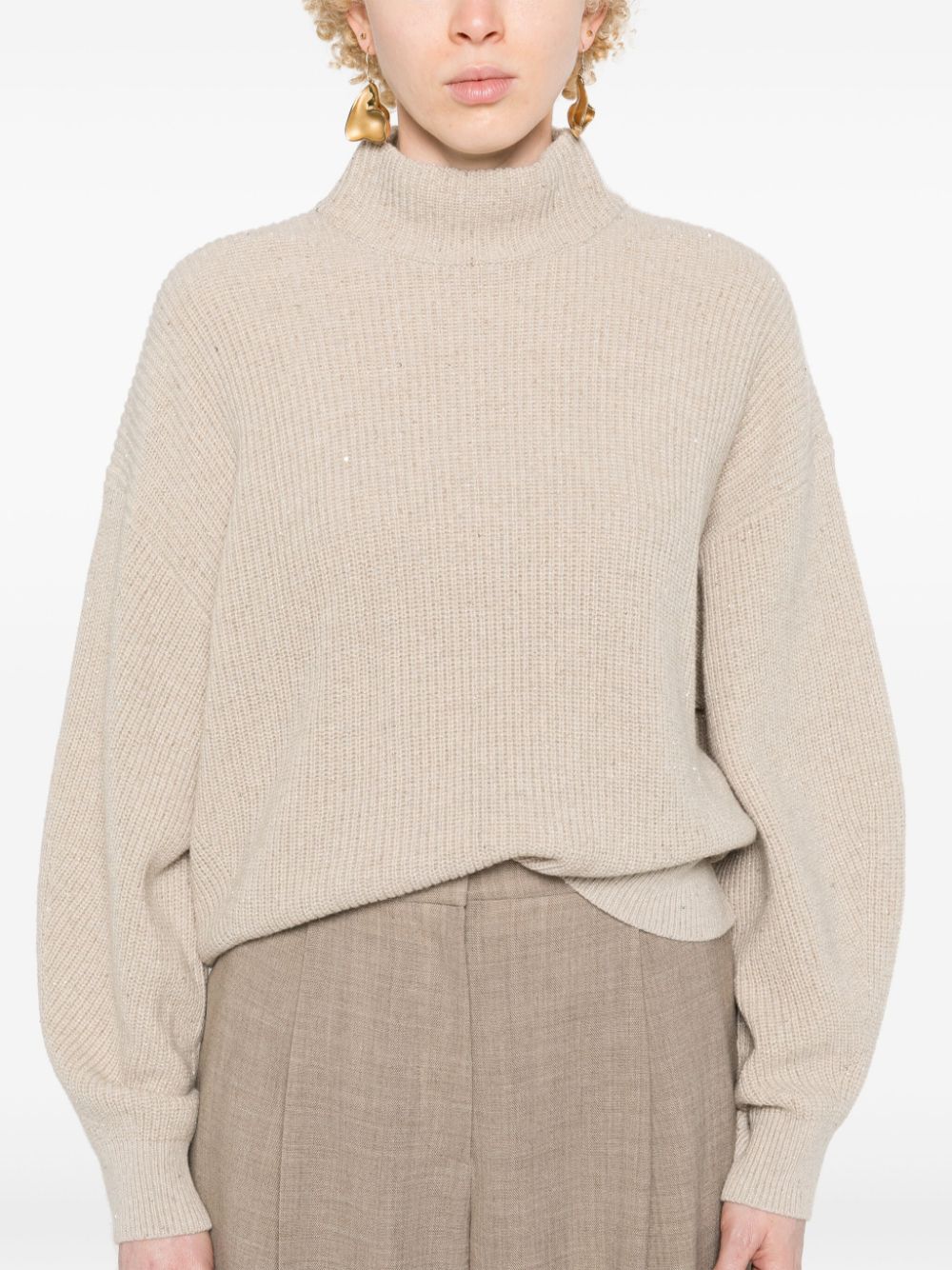 Brunello Cucinelli Sweaters Beige - VivaceVenus