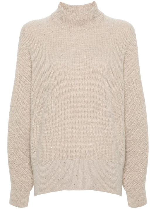 Brunello Cucinelli Sweaters Beige - VivaceVenus