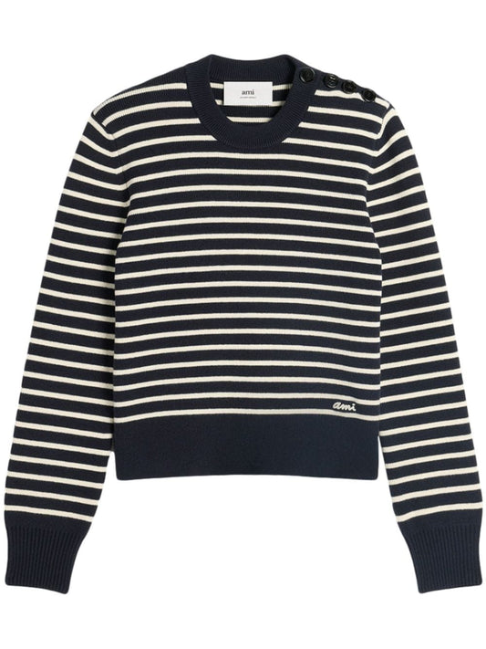 Ami Paris Sweaters Blue - VivaceVenus