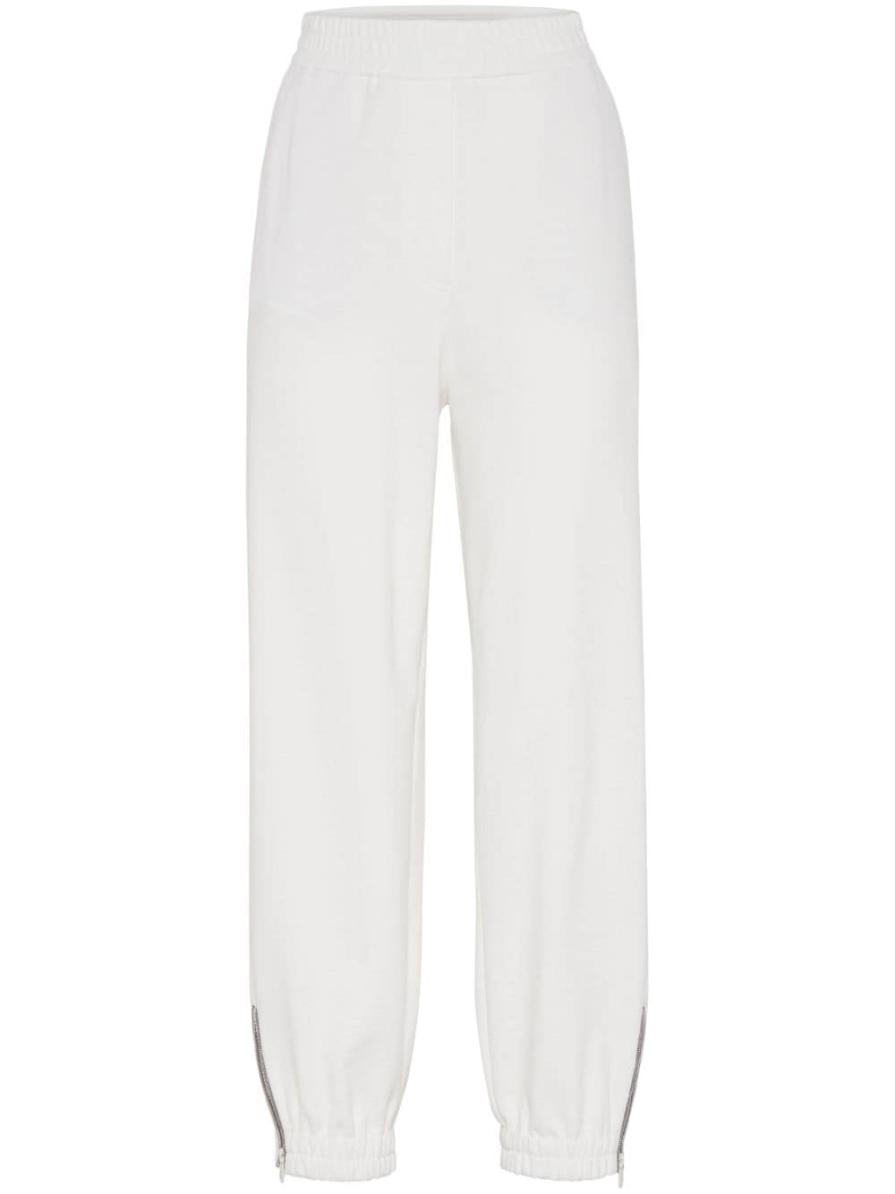 Brunello Cucinelli Trousers White - VivaceVenus