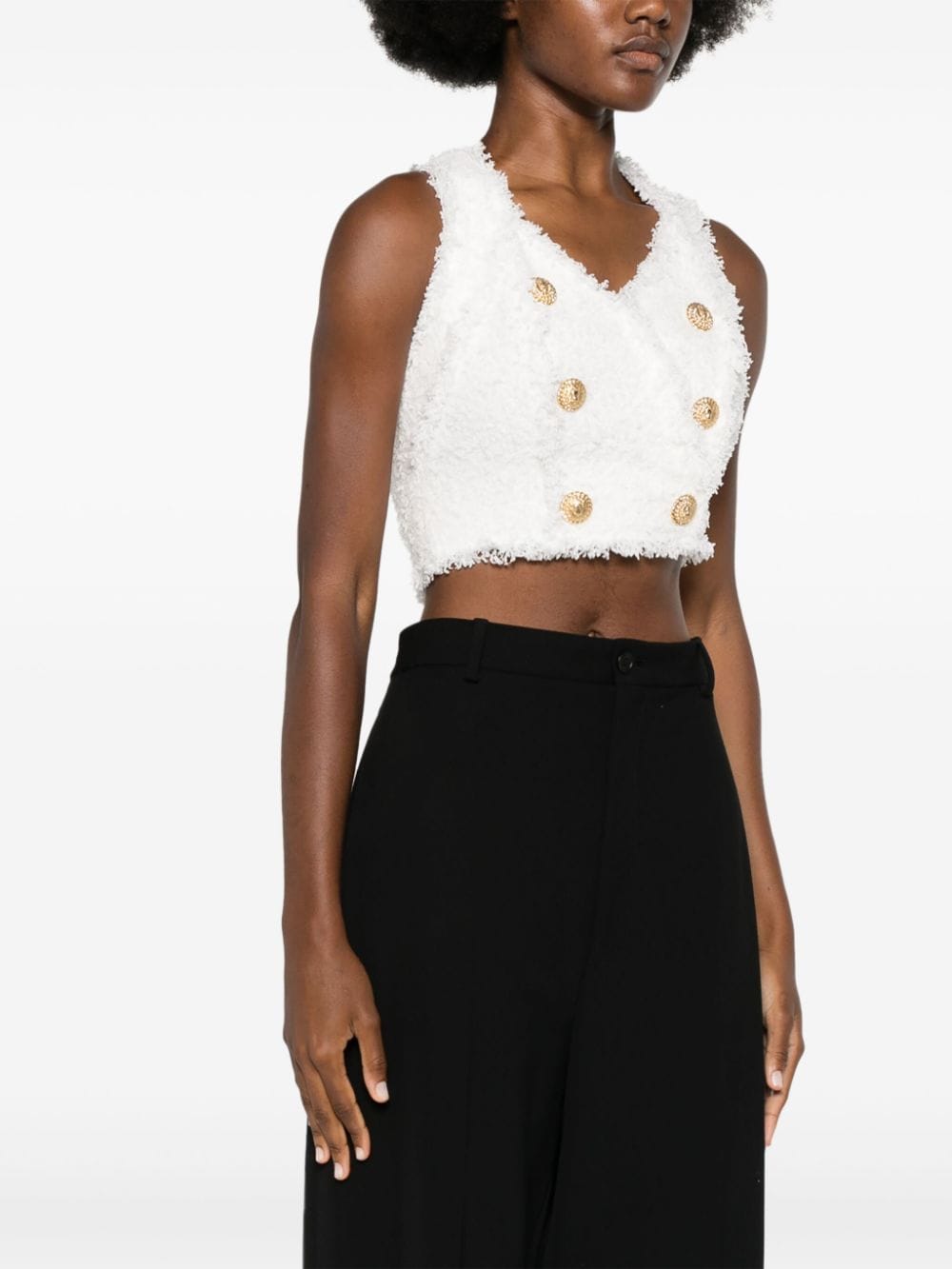 Balmain Top White - VivaceVenus