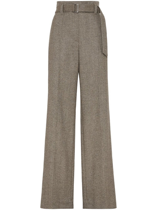 Brunello Cucinelli Trousers Brown - VivaceVenus