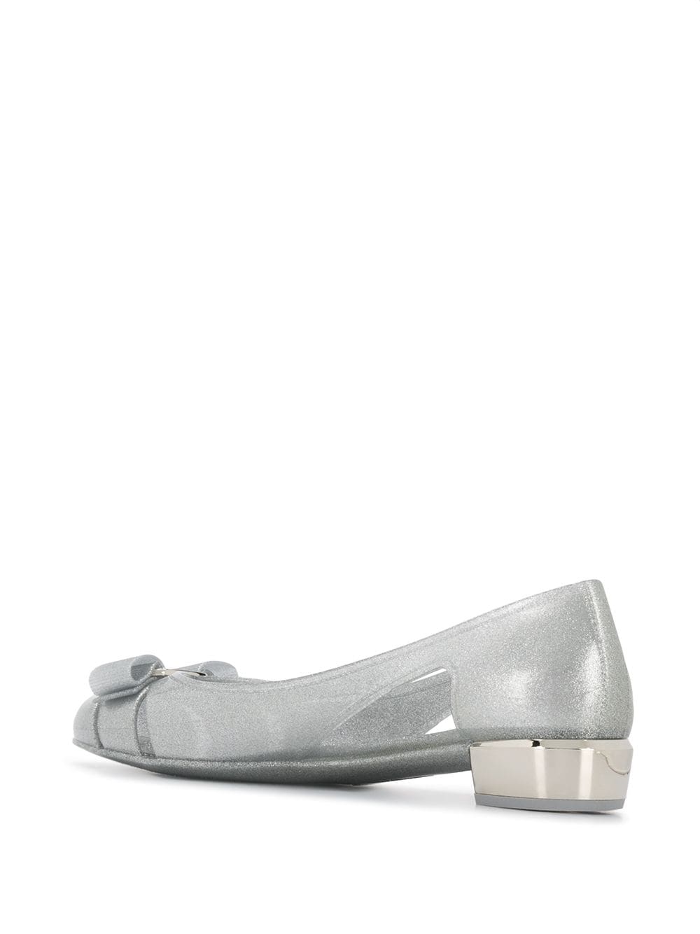 Ferragamo With Heel Silver - VivaceVenus