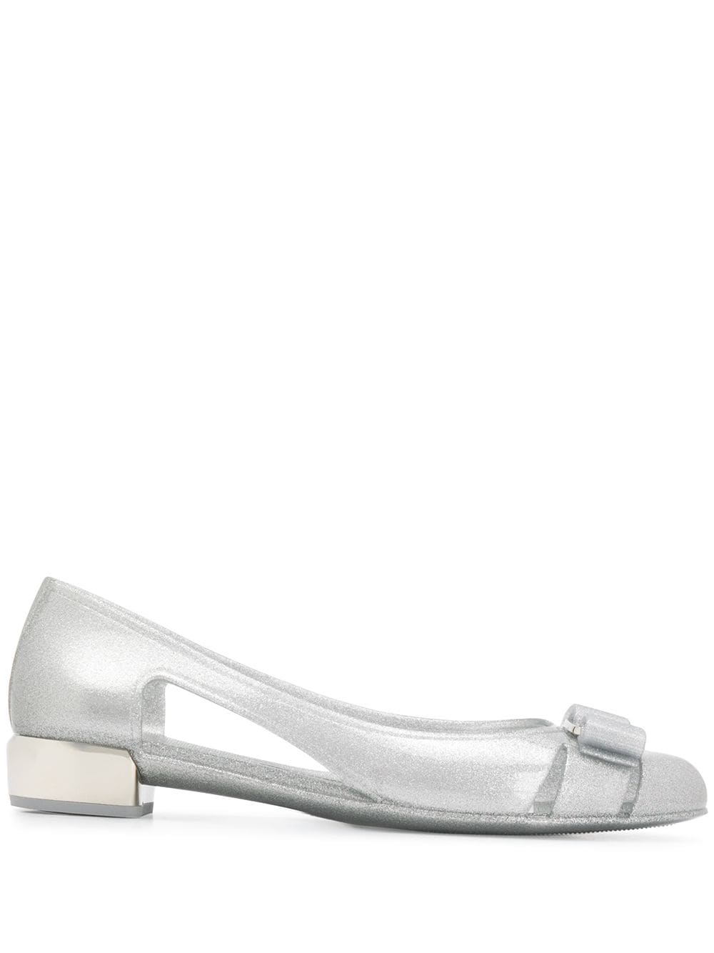 Ferragamo With Heel Silver - VivaceVenus