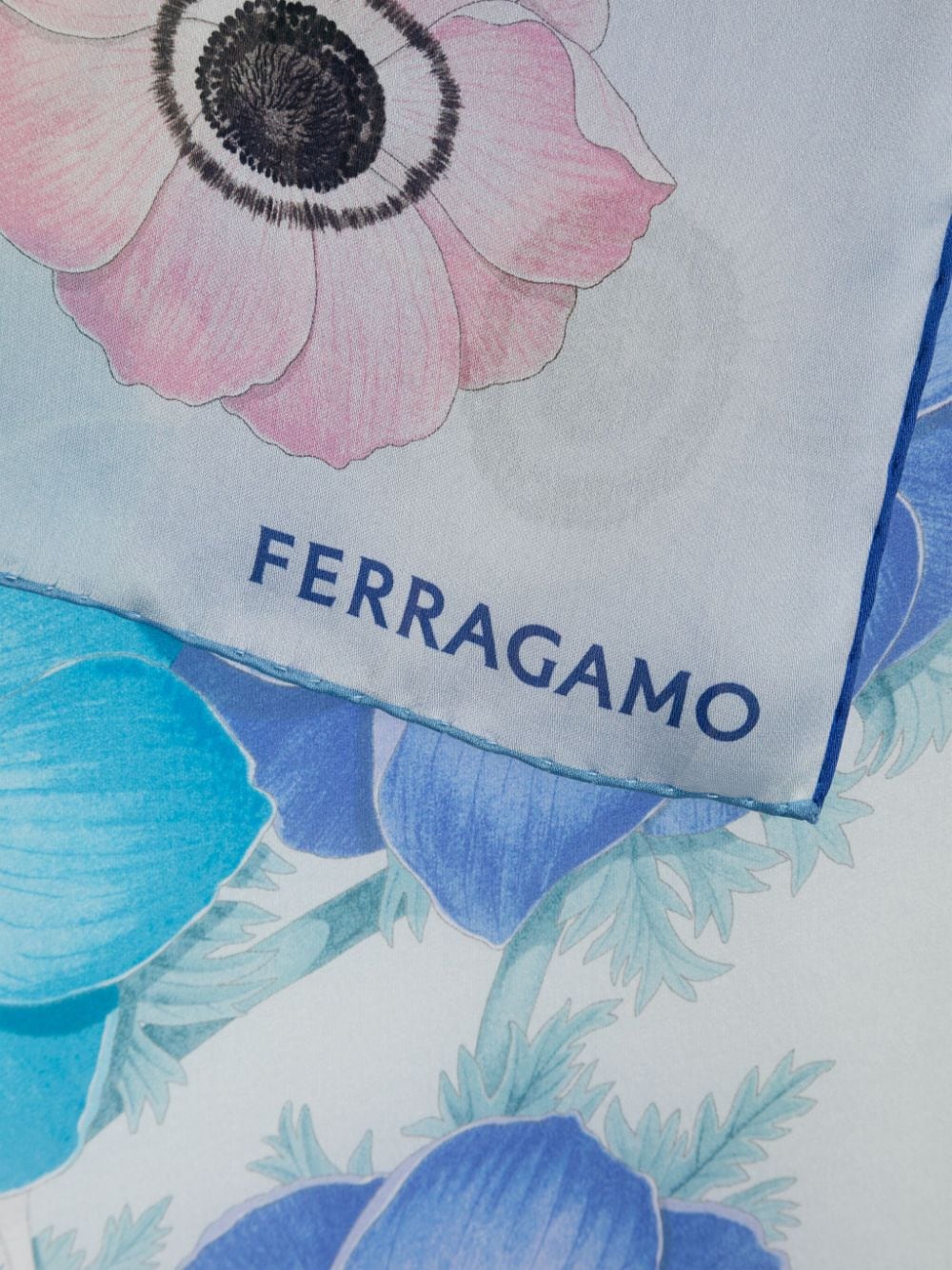 Ferragamo Scarfs Clear Blue - VivaceVenus