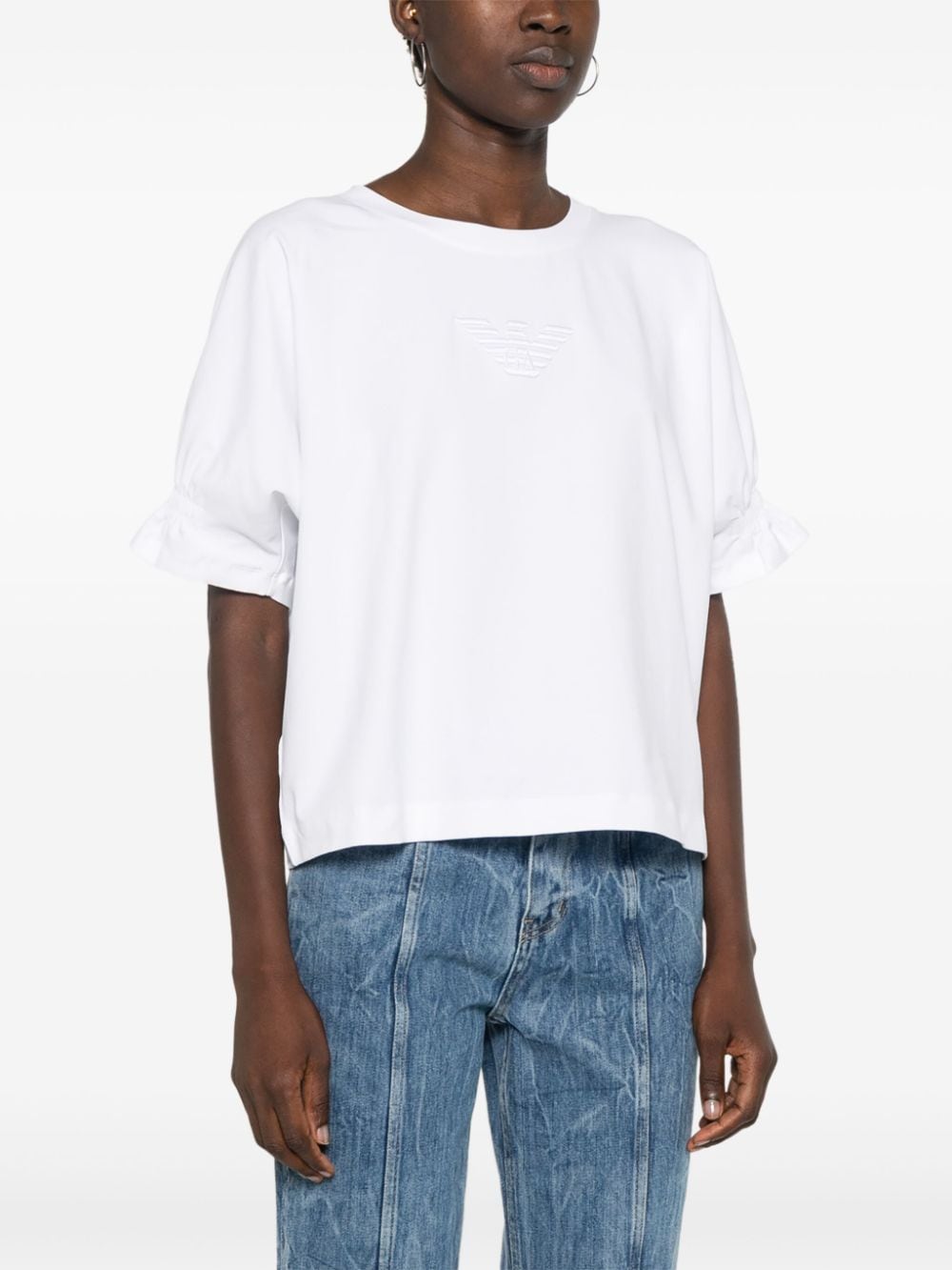 Emporio Armani T-shirts and Polos White - VivaceVenus