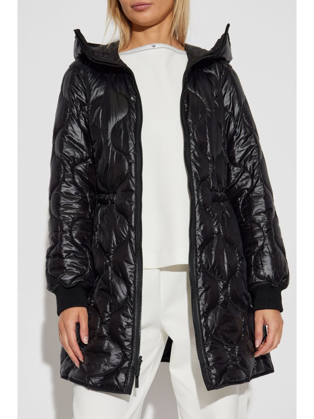 Emporio Armani Coats Black - VivaceVenus