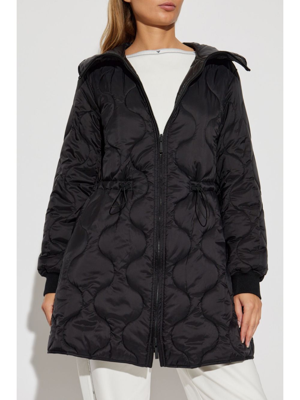 Emporio Armani Coats Black - VivaceVenus