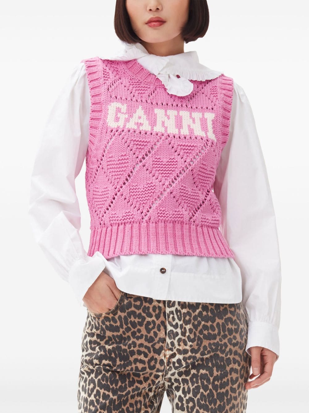 GANNI Sweaters Pink