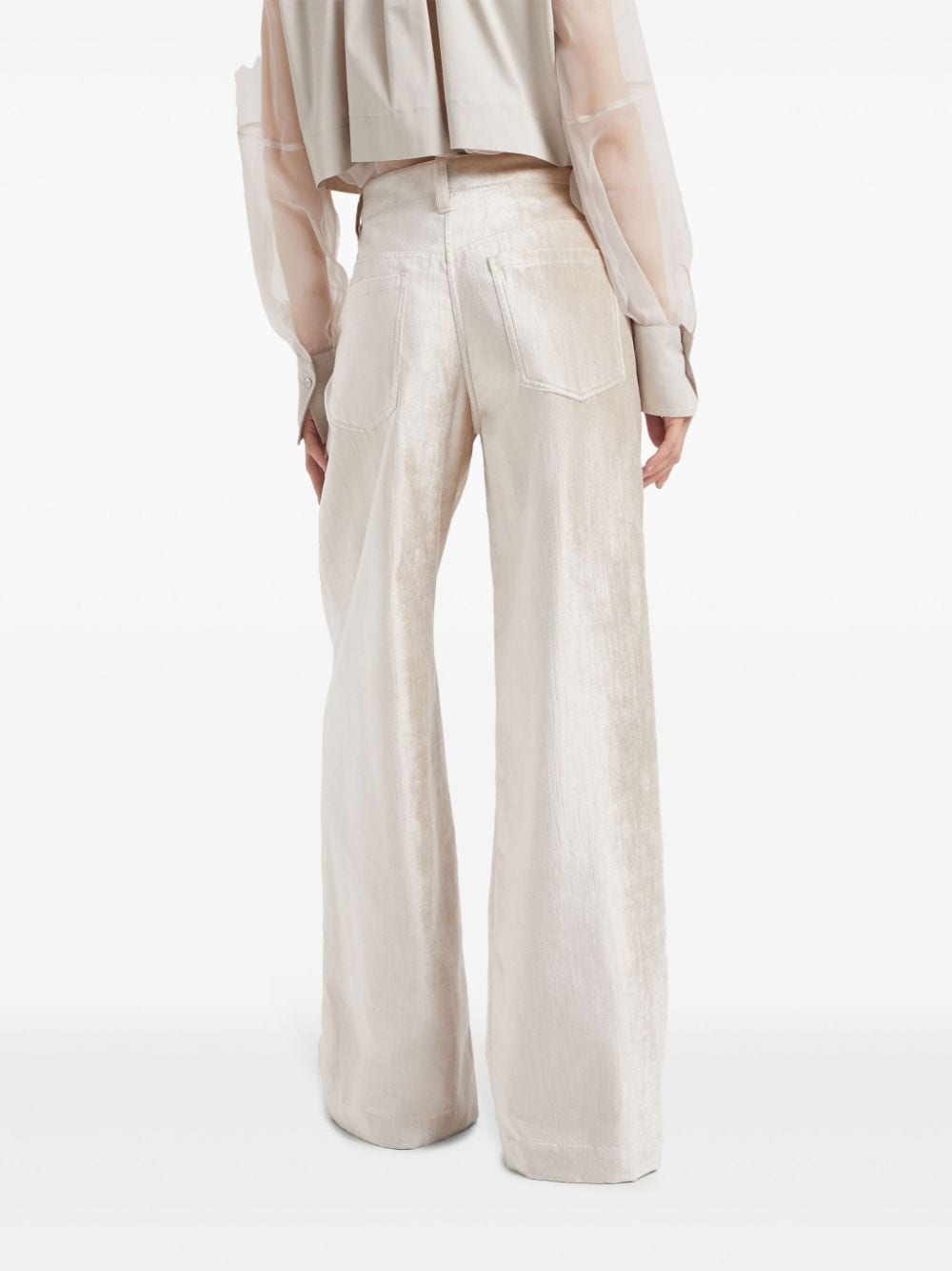 Brunello Cucinelli Trousers Beige - VivaceVenus