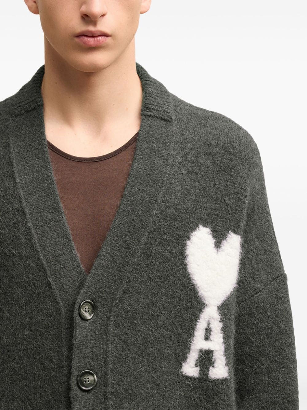 Ami Paris Sweaters Grey