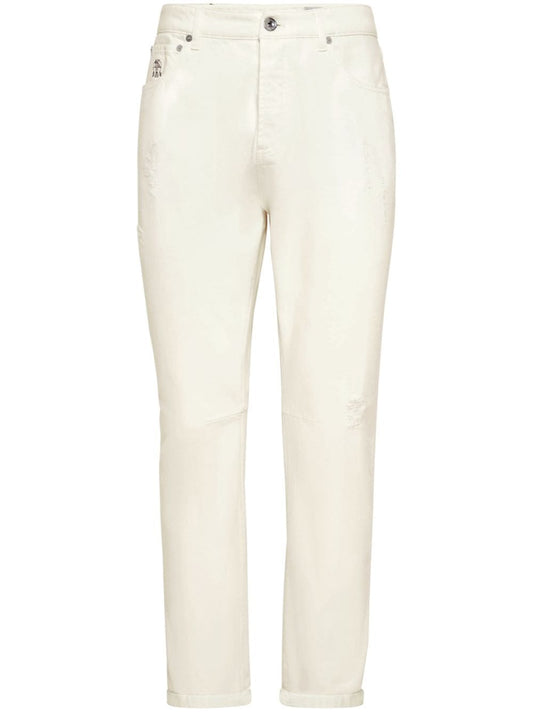 Brunello Cucinelli Jeans White - VivaceVenus