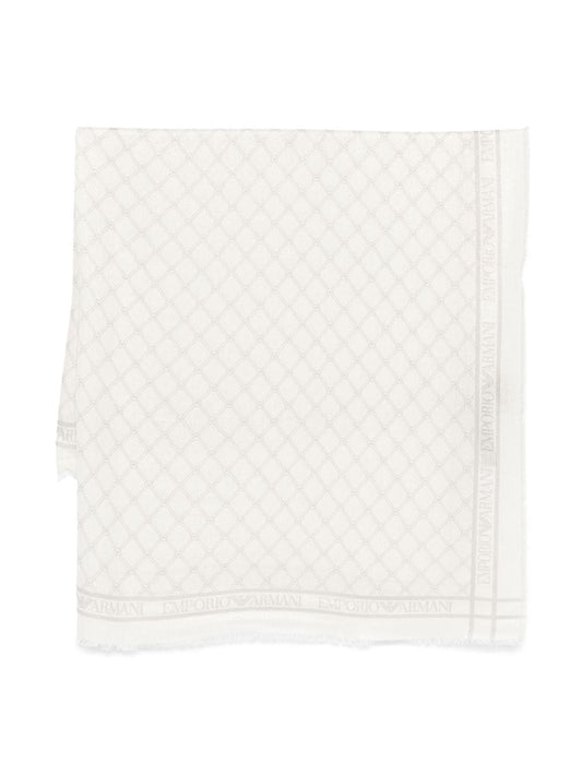 Emporio Armani Scarfs White