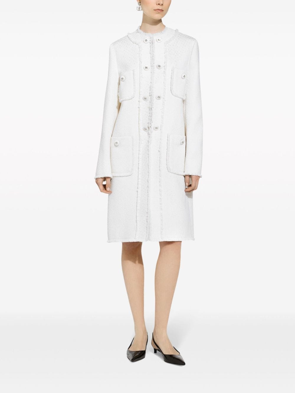 Dolce & Gabbana Coats Cream - VivaceVenus