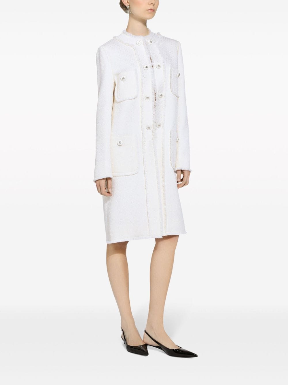 Dolce & Gabbana Coats Cream - VivaceVenus