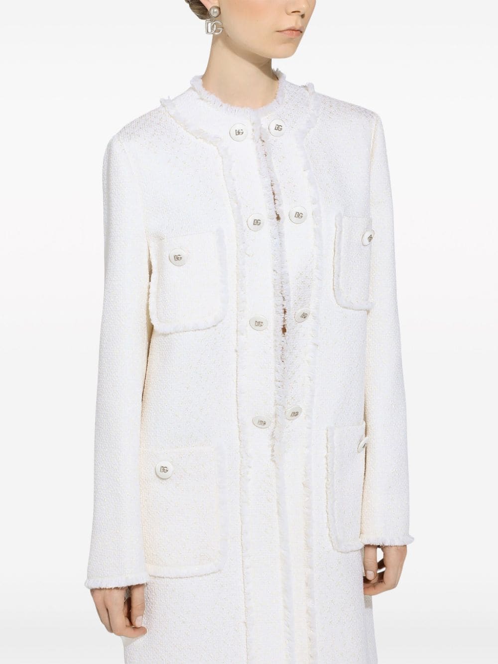 Dolce & Gabbana Coats Cream - VivaceVenus