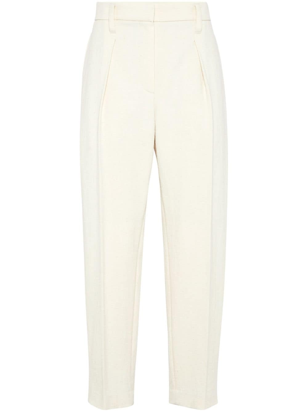 Brunello Cucinelli Trousers White - VivaceVenus