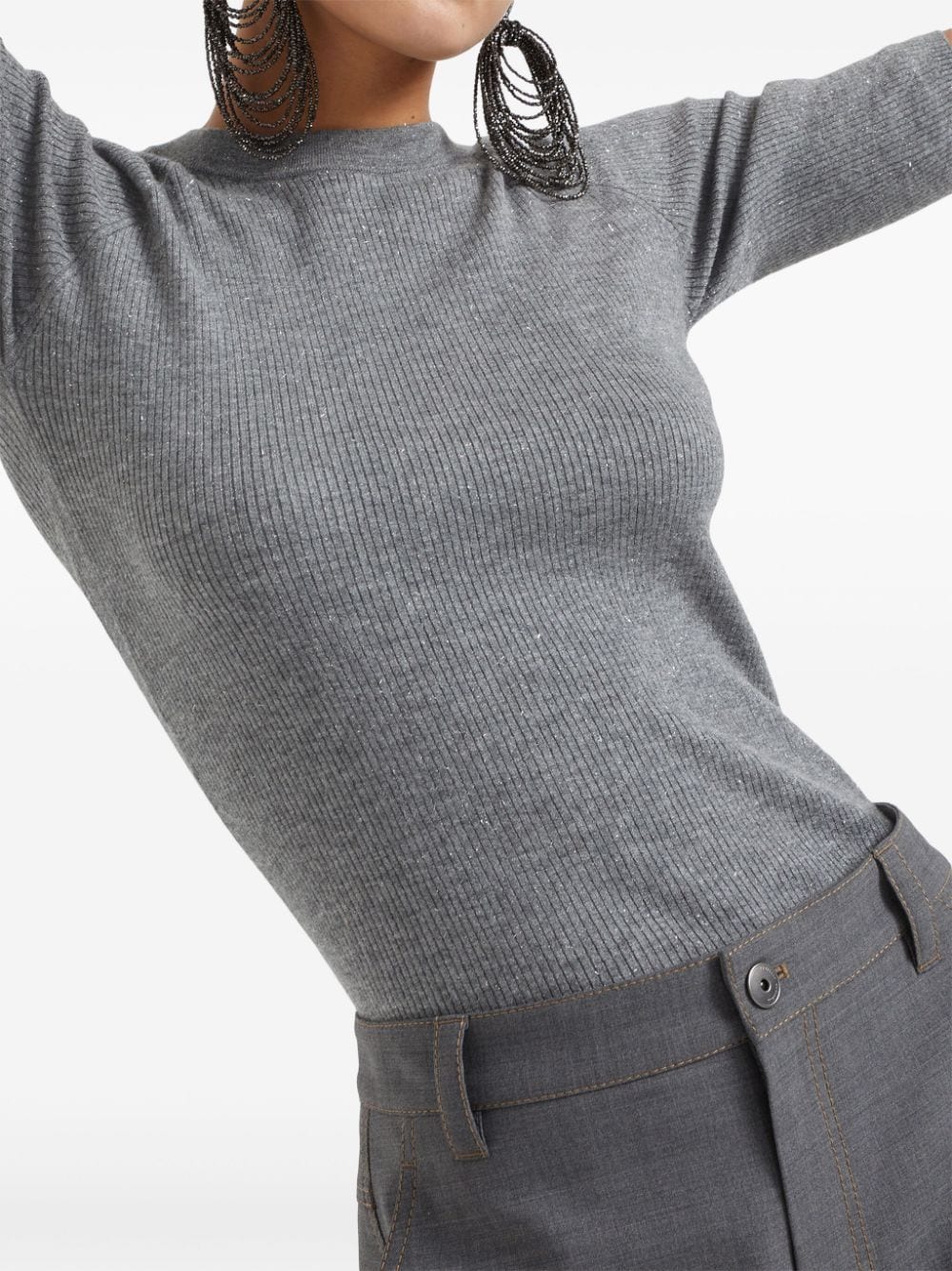 Brunello Cucinelli Sweaters Grey - VivaceVenus