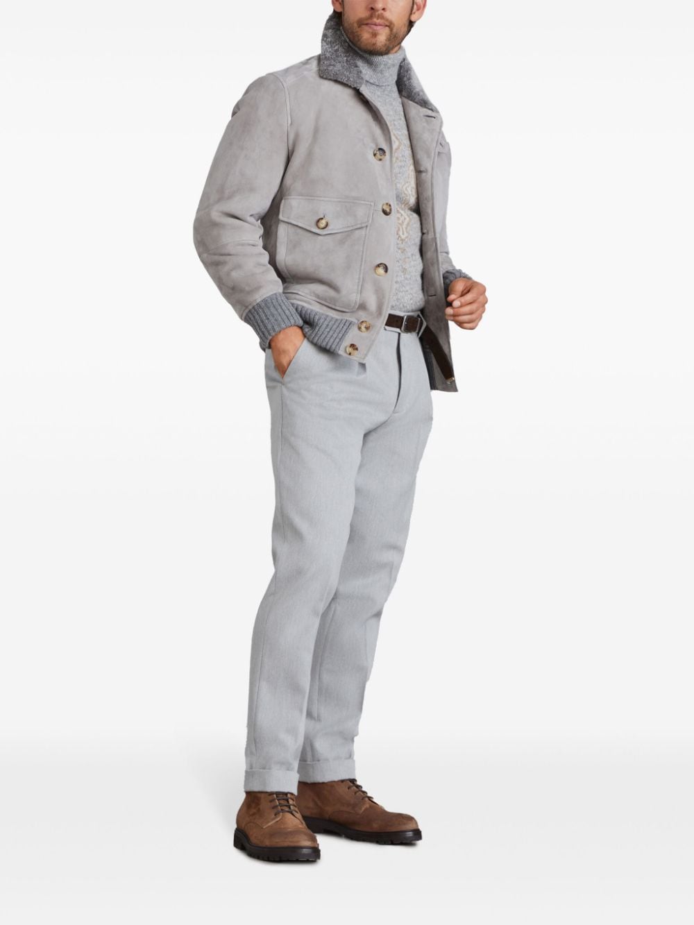 Brunello Cucinelli Jackets Light Grey