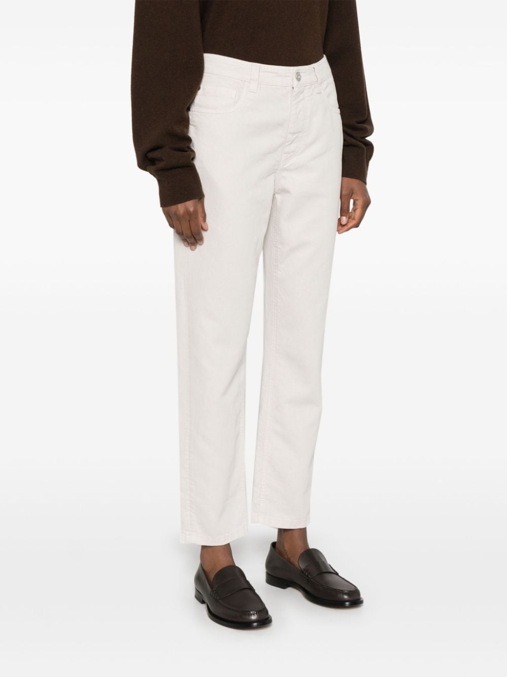 Brunello Cucinelli Trousers White - VivaceVenus