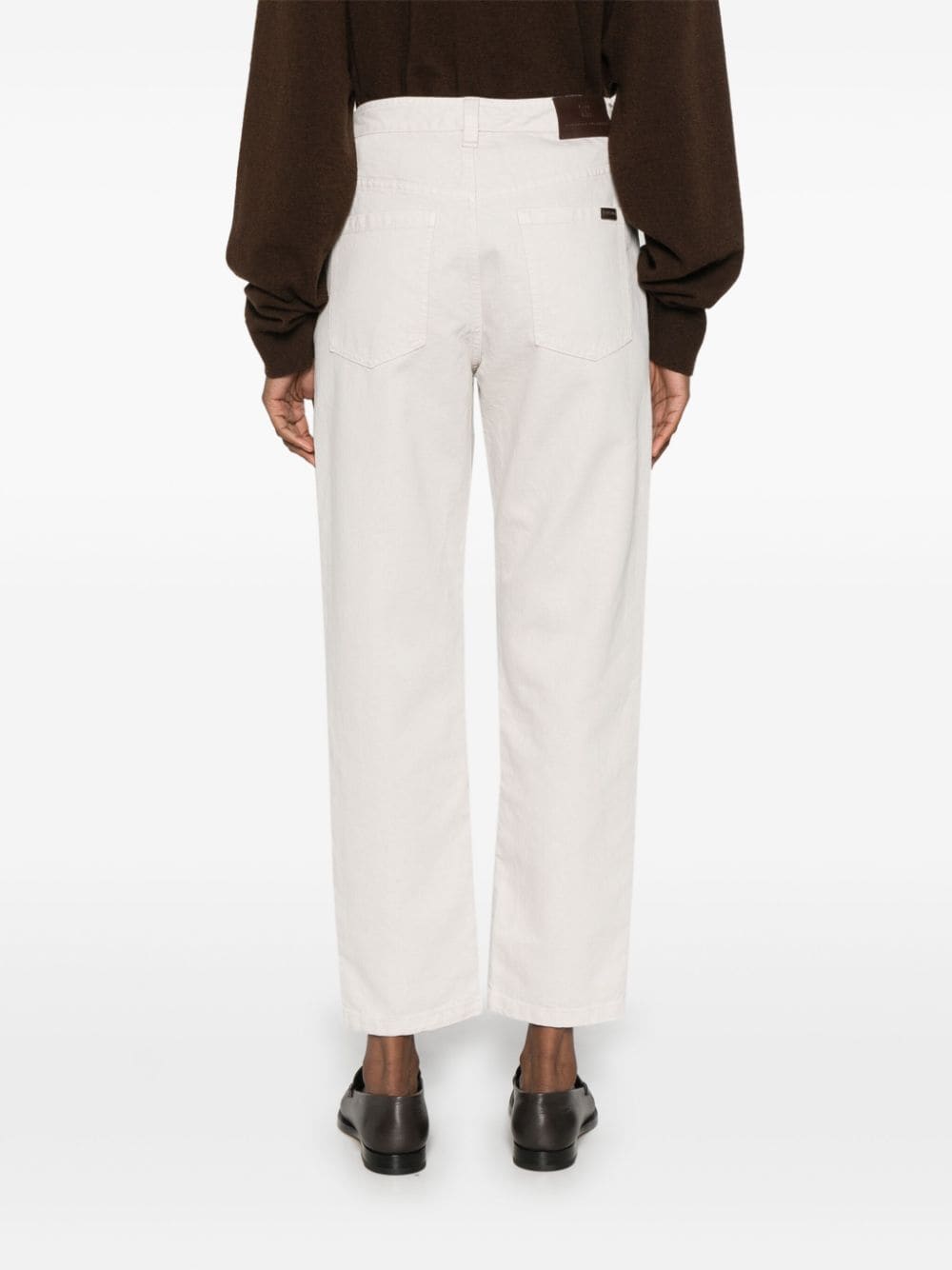 Brunello Cucinelli Trousers White - VivaceVenus