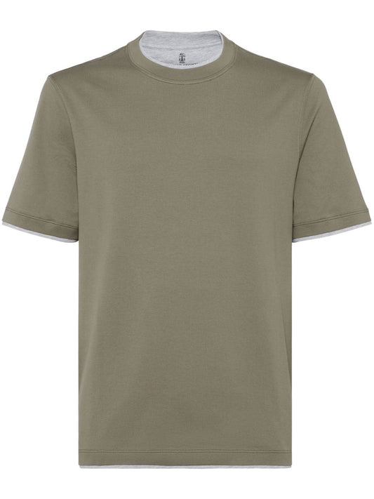 Brunello Cucinelli T-shirts and Polos Green - VivaceVenus