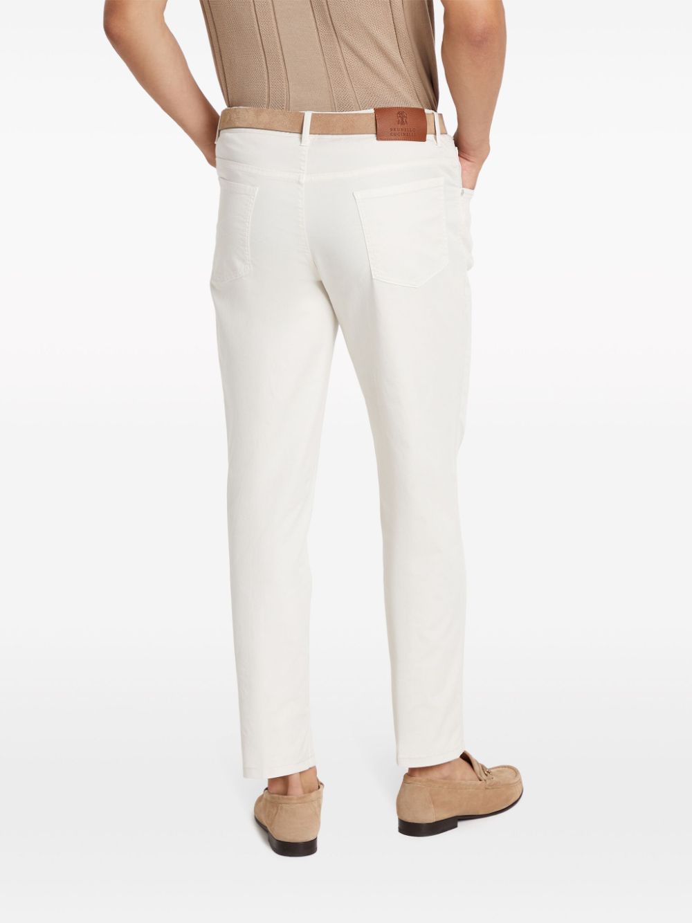 Brunello Cucinelli Trousers White - VivaceVenus