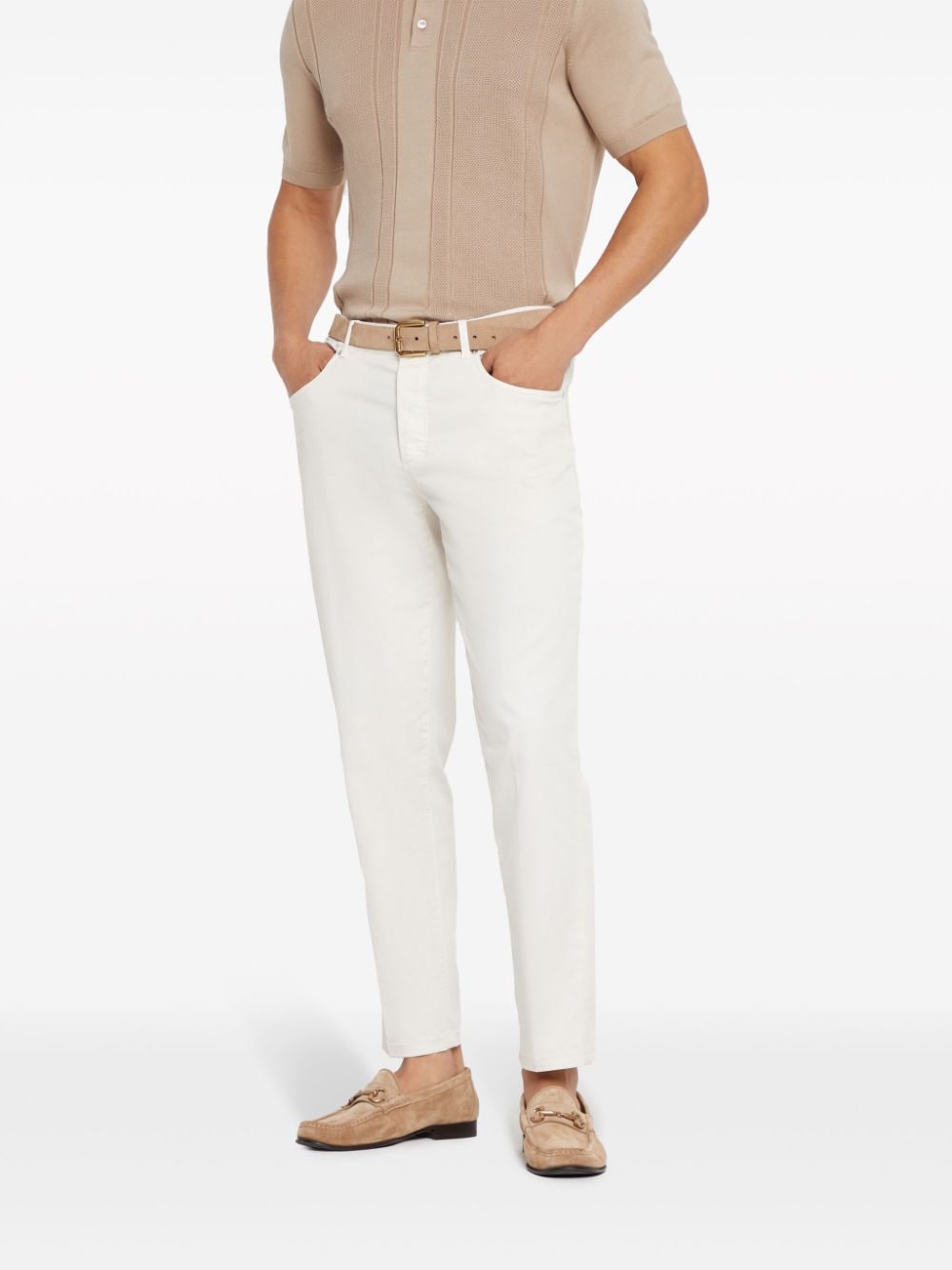 Brunello Cucinelli Trousers White - VivaceVenus