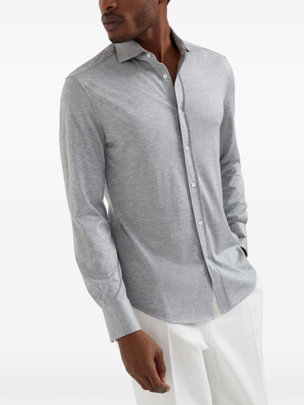 Brunello Cucinelli Shirts Light Grey - VivaceVenus