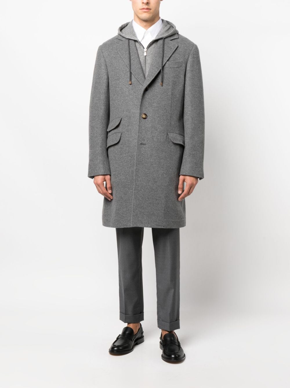 Brunello Cucinelli Coats Grey - VivaceVenus