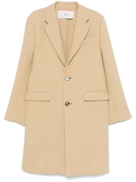 Ami Paris Coats Beige - VivaceVenus