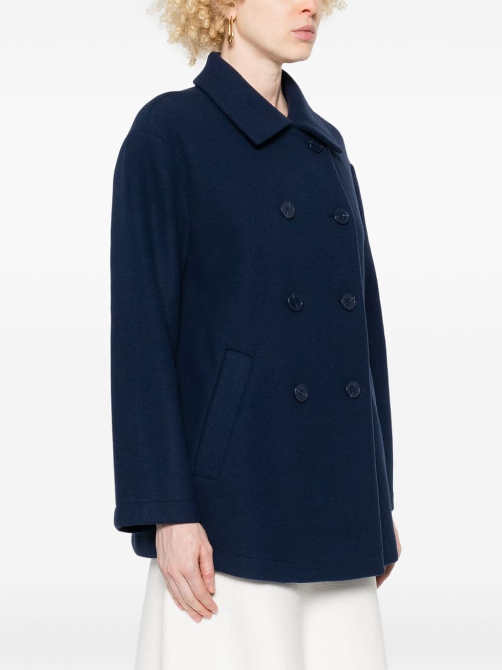 Emporio Armani Coats Blue - VivaceVenus