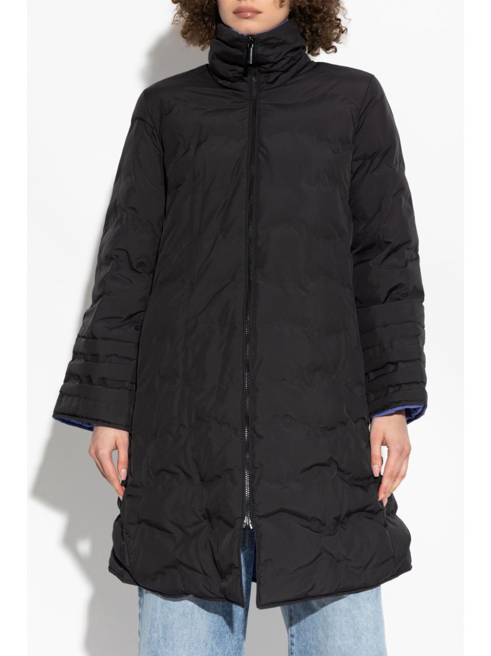 Emporio Armani Coats Black - VivaceVenus