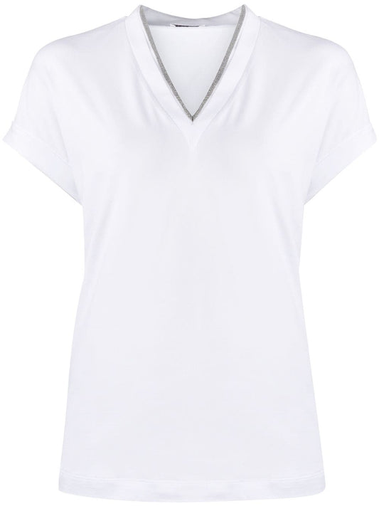 Brunello Cucinelli T-shirts and Polos White - VivaceVenus