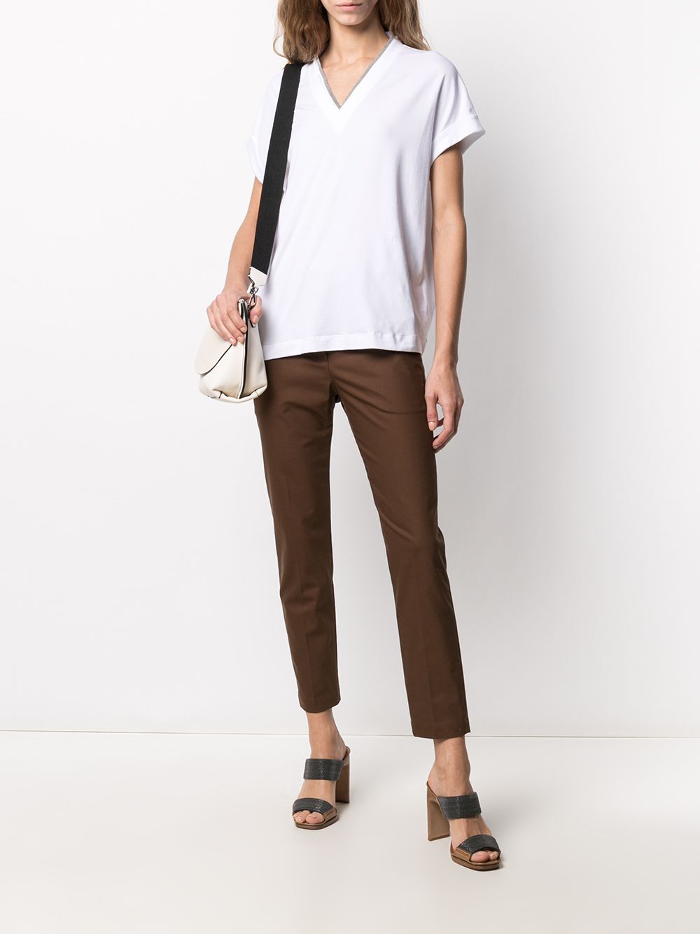 Brunello Cucinelli T-shirts and Polos White - VivaceVenus