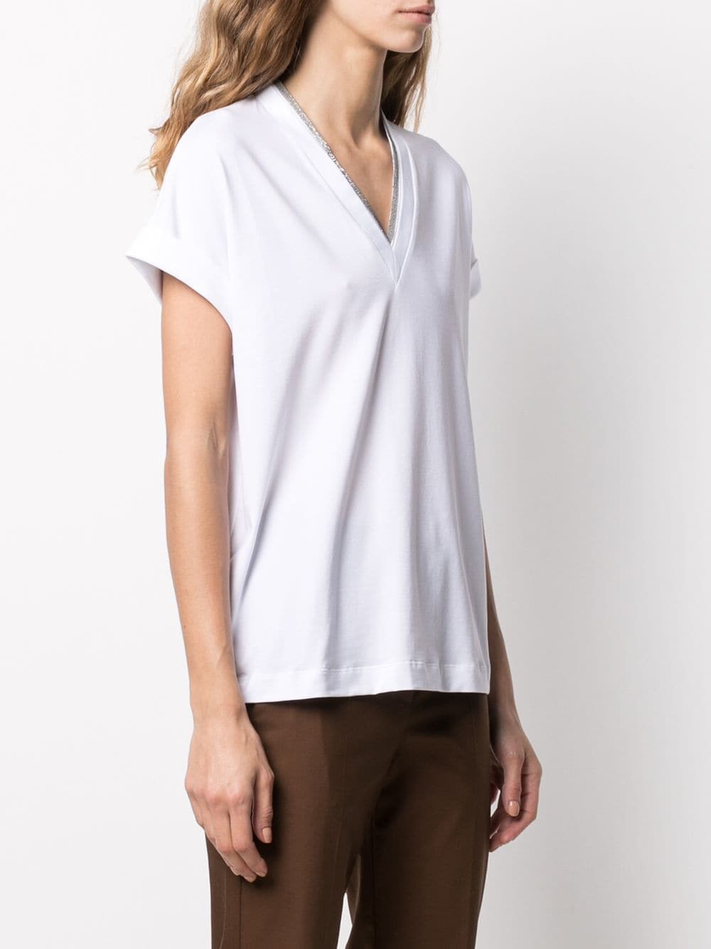 Brunello Cucinelli T-shirts and Polos White - VivaceVenus