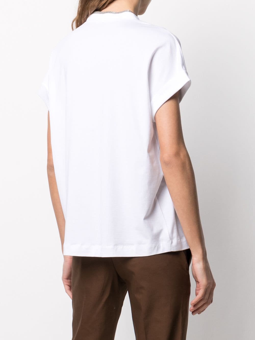 Brunello Cucinelli T-shirts and Polos White - VivaceVenus