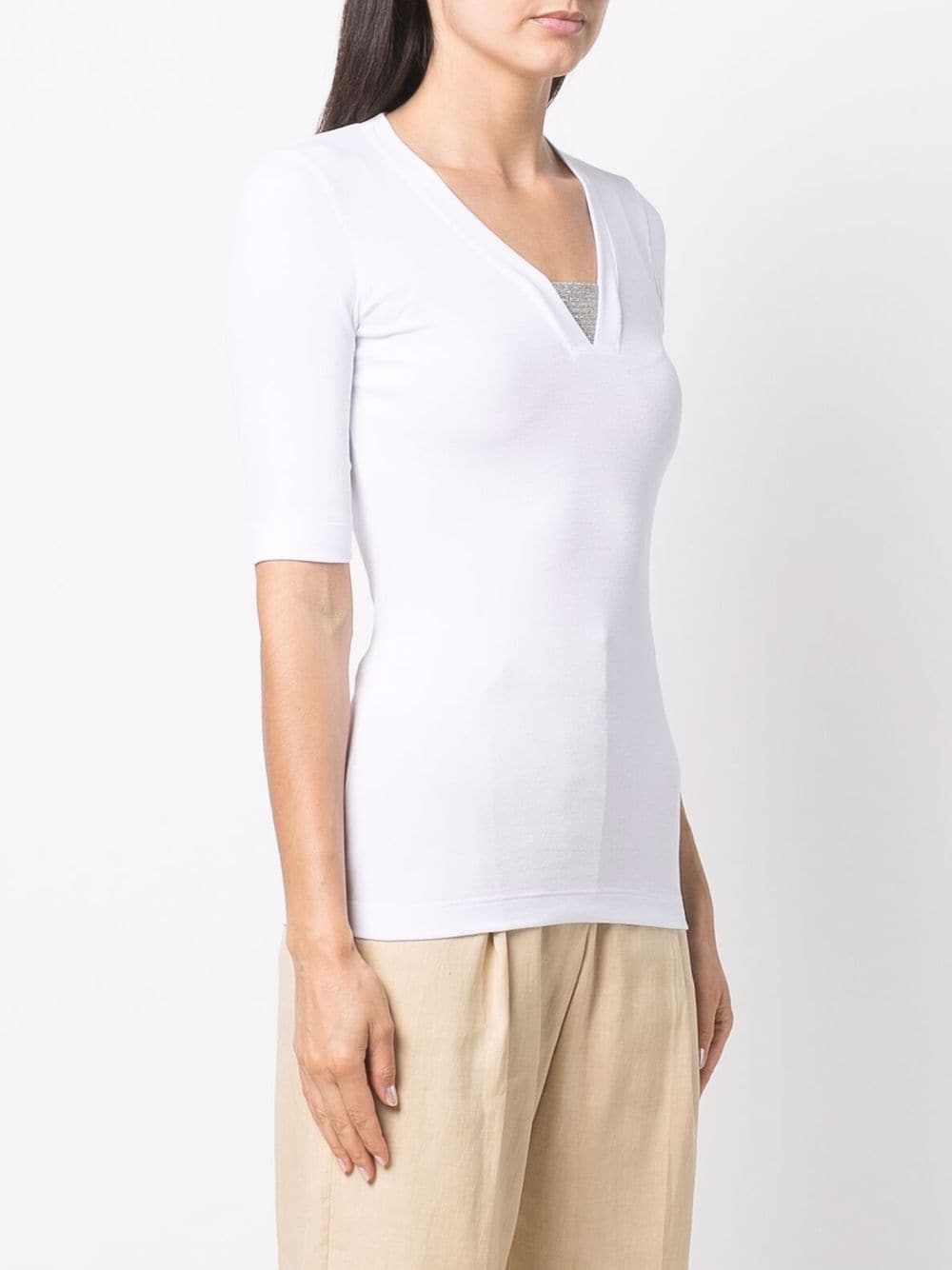 Brunello Cucinelli Top White - VivaceVenus