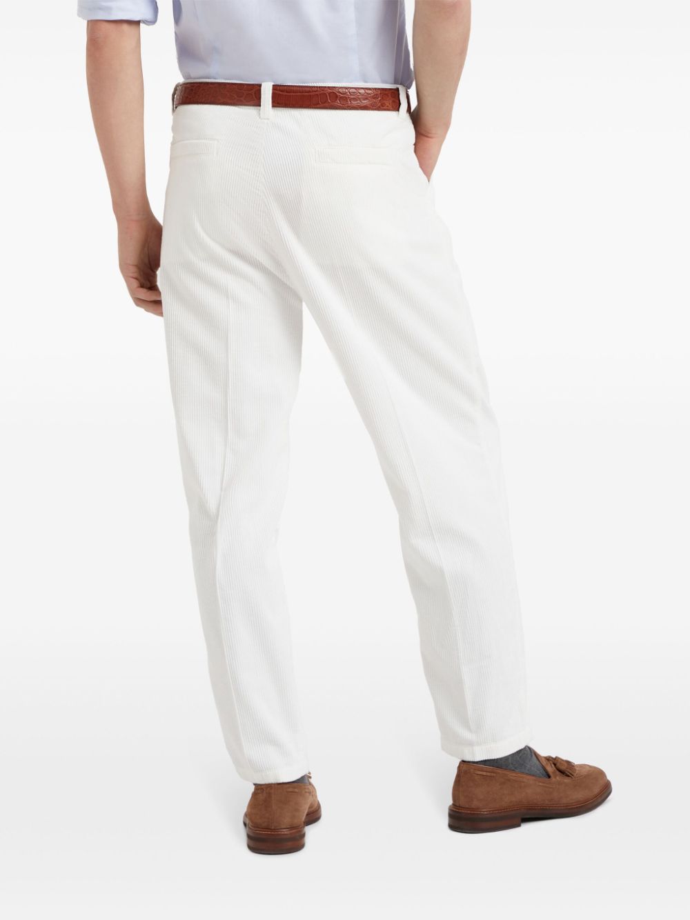 Brunello Cucinelli Trousers White - VivaceVenus