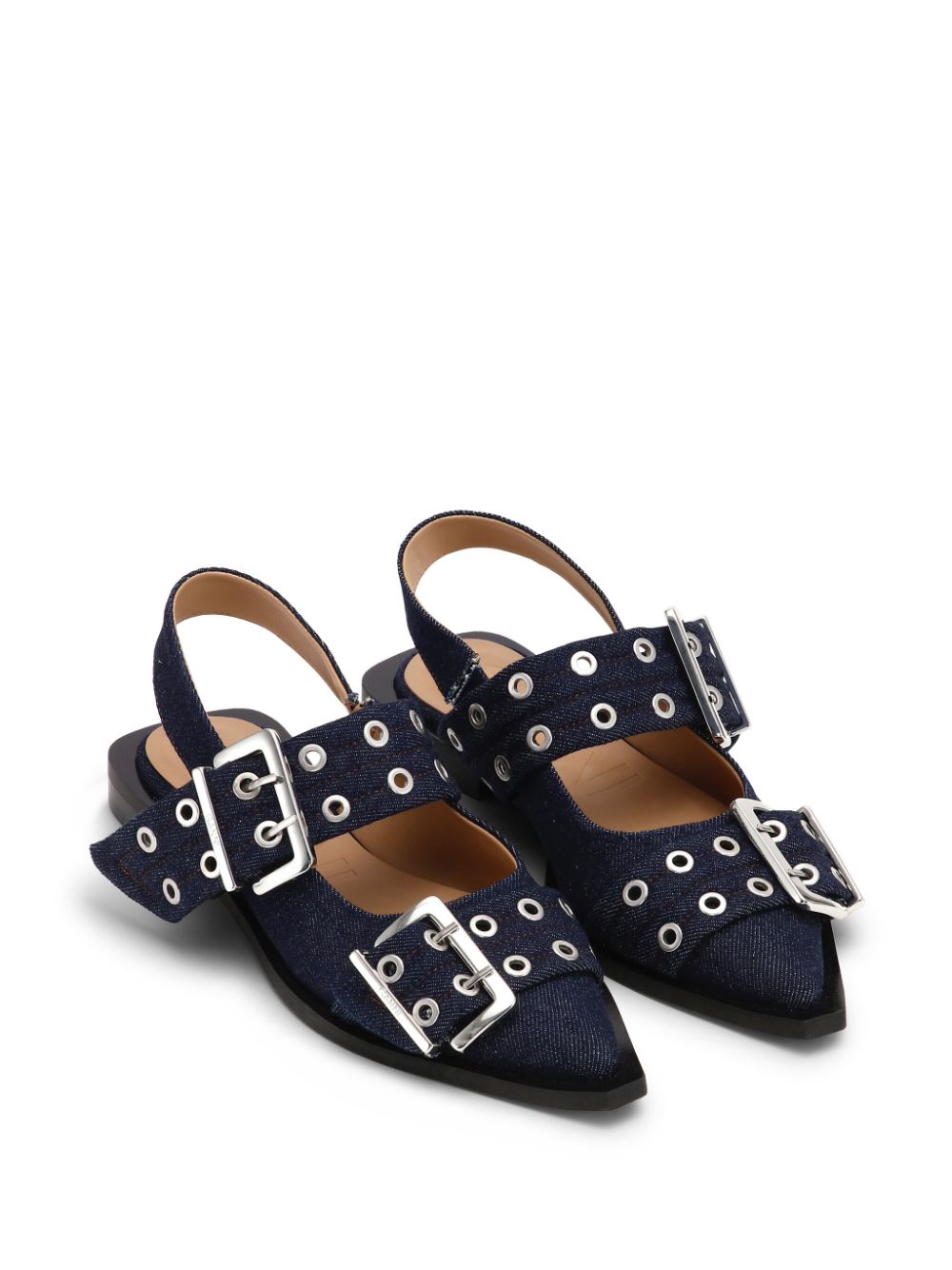 GANNI Flat shoes Blue - VivaceVenus