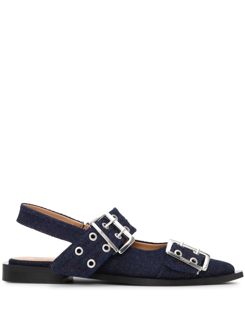 GANNI Flat shoes Blue - VivaceVenus