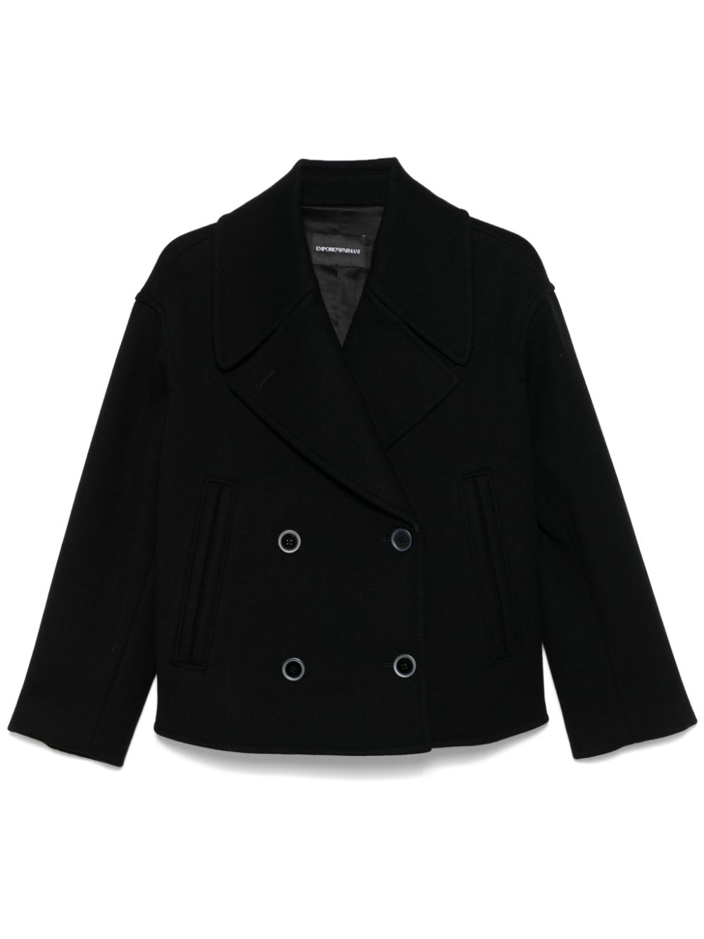 Emporio Armani Coats Black - VivaceVenus