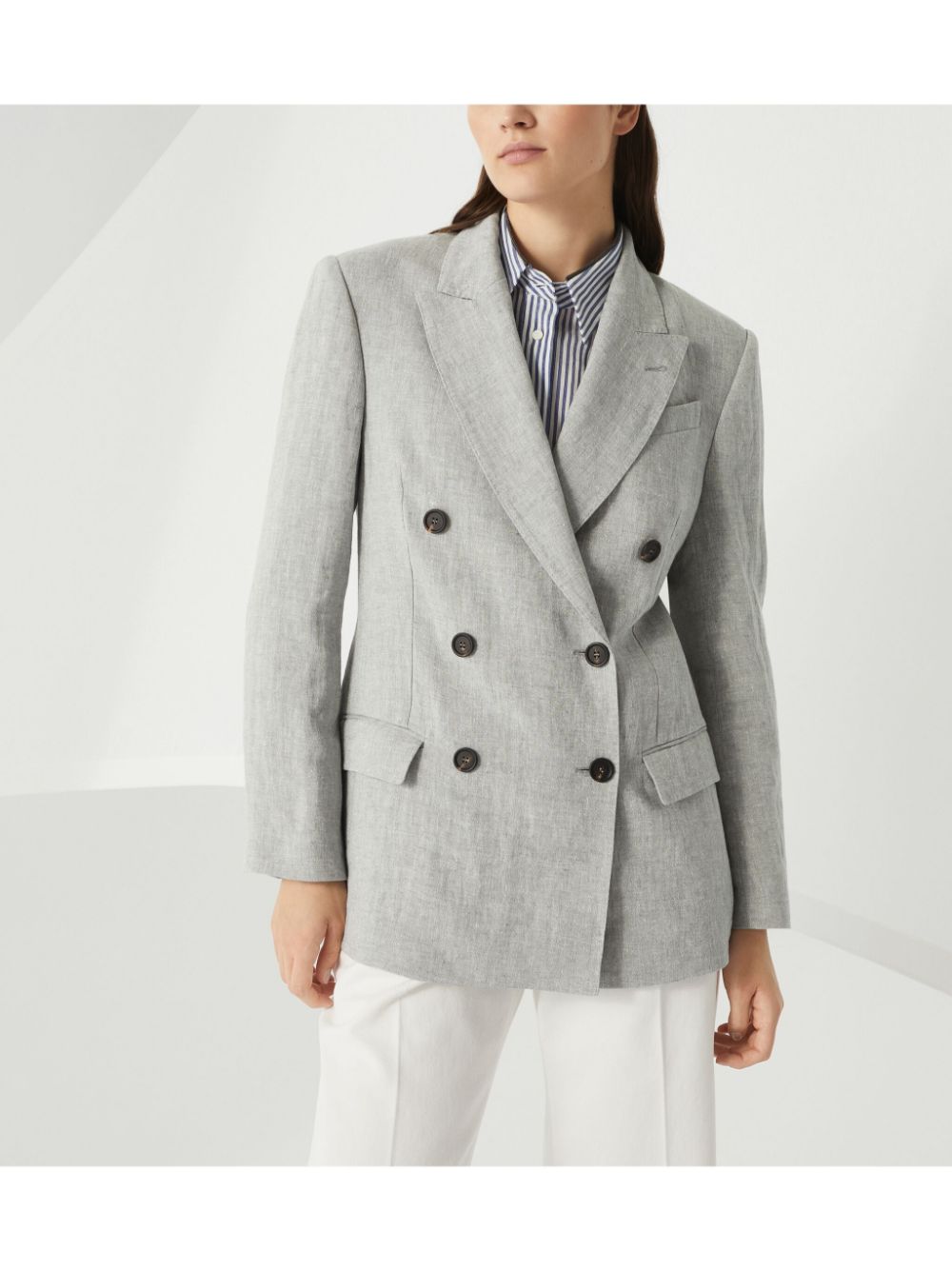 Brunello Cucinelli Jackets Light Grey - VivaceVenus