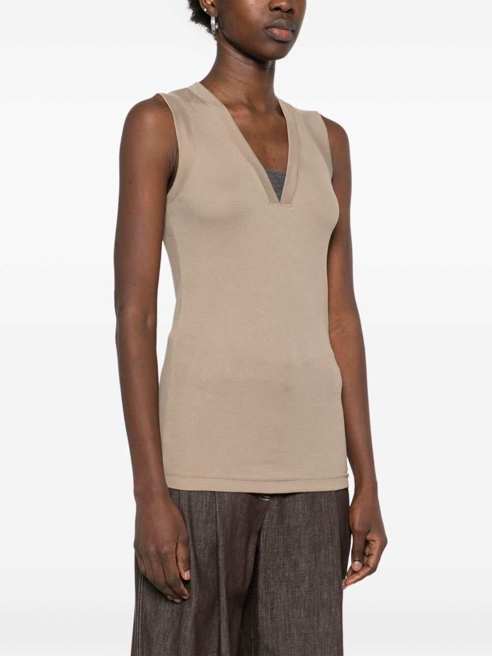 Brunello Cucinelli Top Beige - VivaceVenus