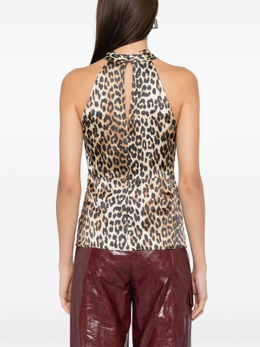 GANNI Top Brown - VivaceVenus