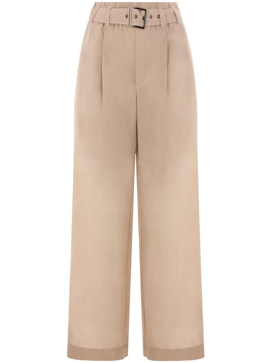 Brunello Cucinelli Trousers Beige - VivaceVenus